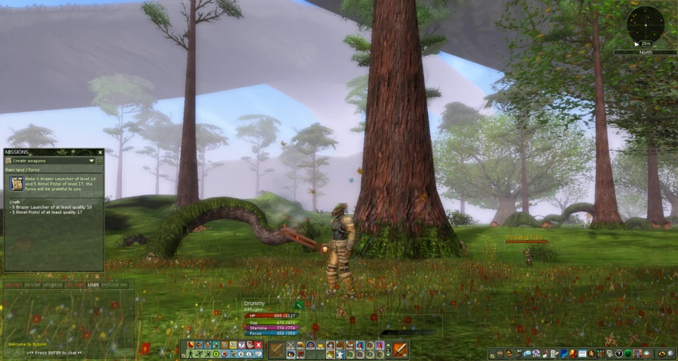 Ryzom open-world fantasy gameplay; an illustrative genre example, not Breath of the Wild footage.