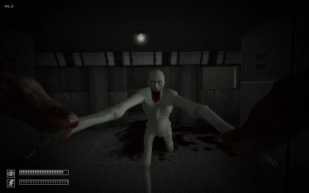 SCP: Containment Breach screenshot showing SCP-096.