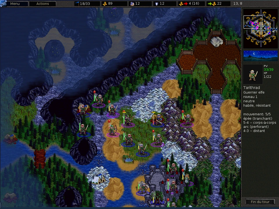 Battle for Wesnoth fantasy combat; an illustrative genre example, not Dark Souls footage.
