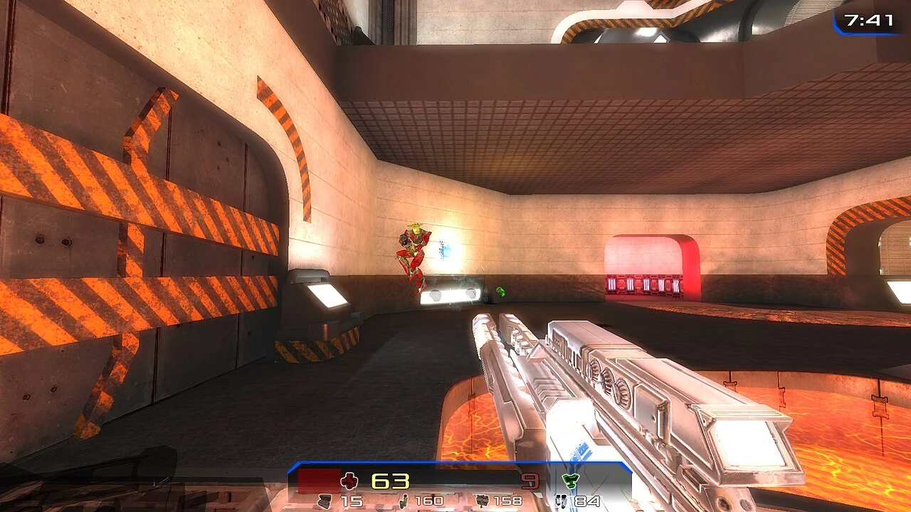 Xonotic first-person shooter gameplay screenshot