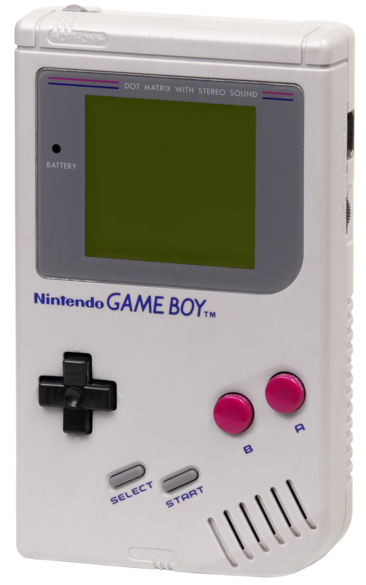 Original Nintendo Game Boy handheld, a landmark in portable game design.