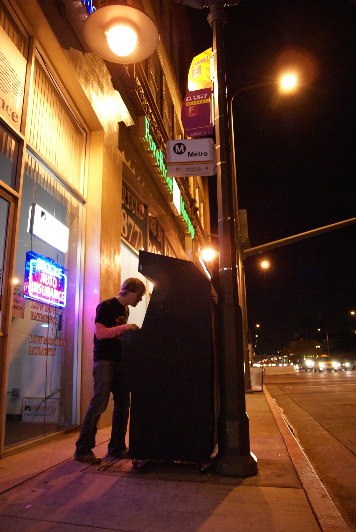 Mobile arcade cabinet, illustrating the arcade era of video games