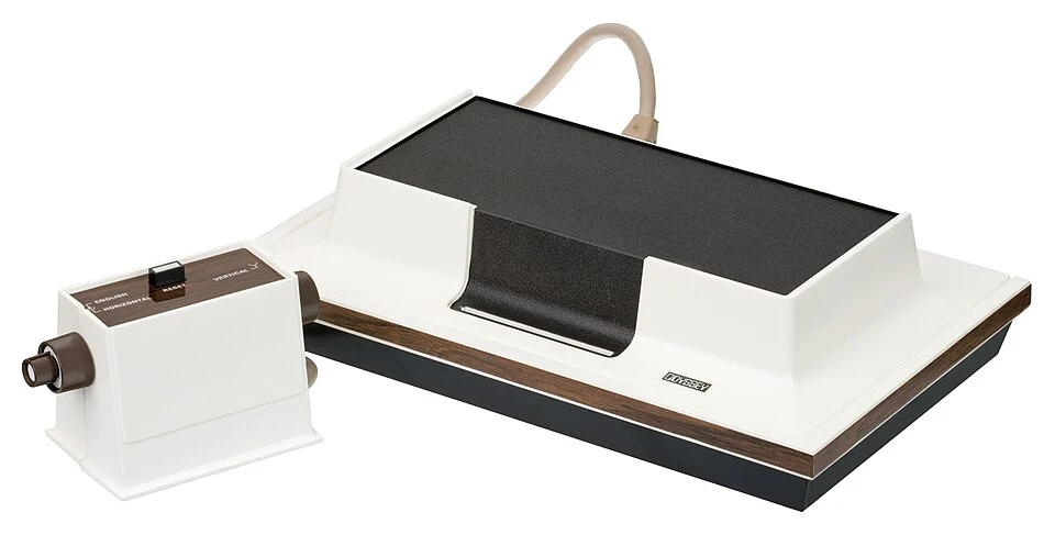 Magnavox Odyssey home video game console, a first-generation system.