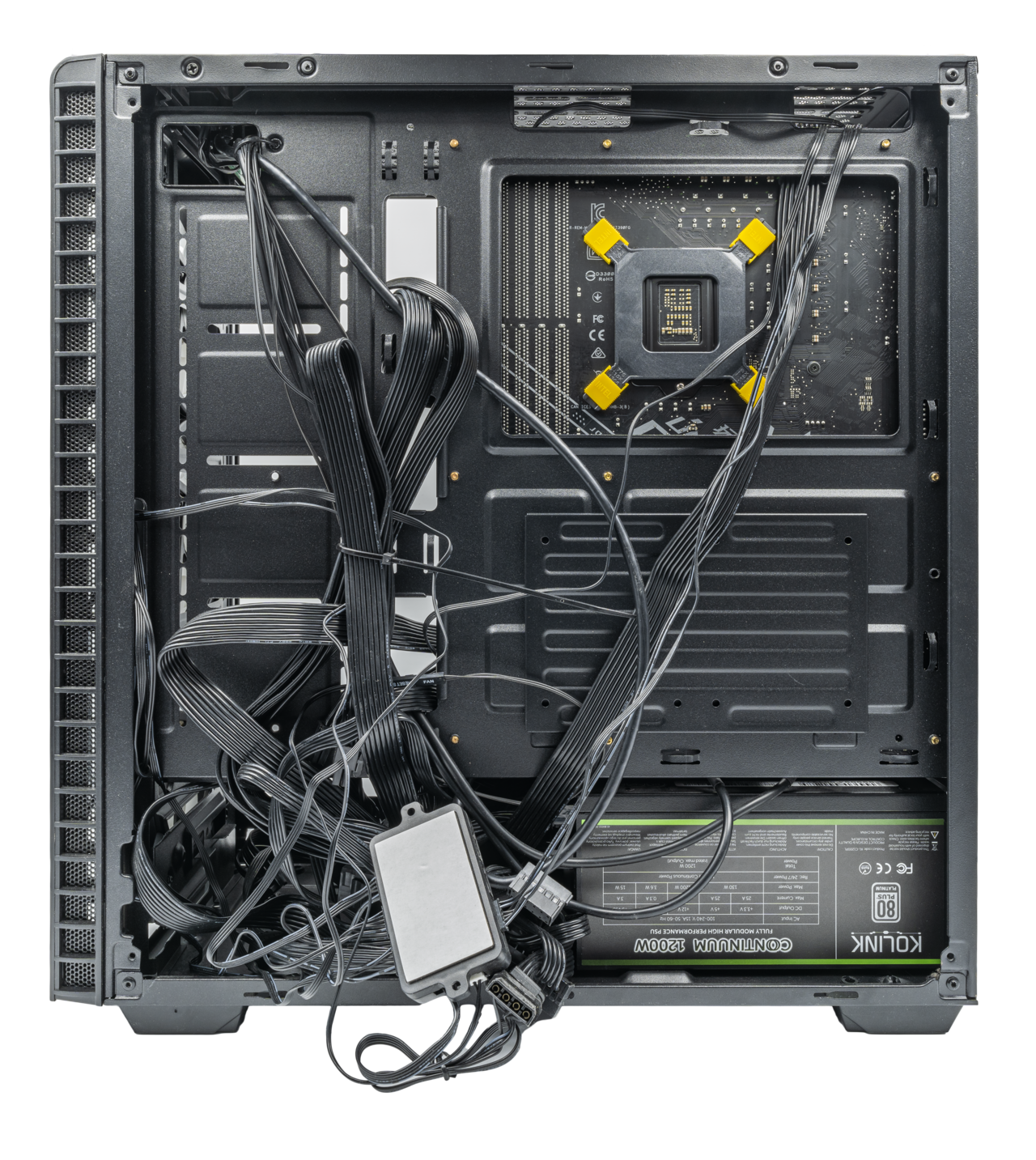 Gaming PC hardware with a transparent side panel, illustrating the evolution of computer gaming