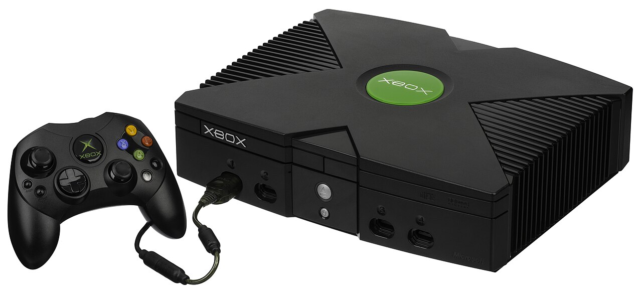Original Microsoft Xbox console.